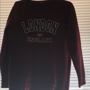 Large London England crewneck